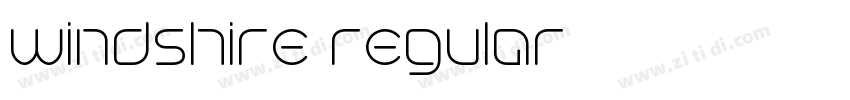windshire regular字体转换